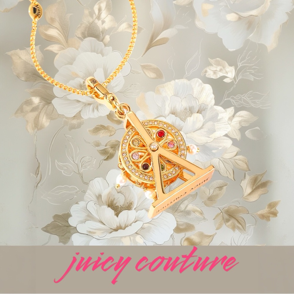 Vintage Juicy Couture Rare Charm Farris Wheel Charm Necklace
